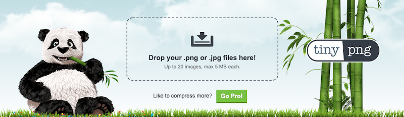 Optimise images with tinyPNG