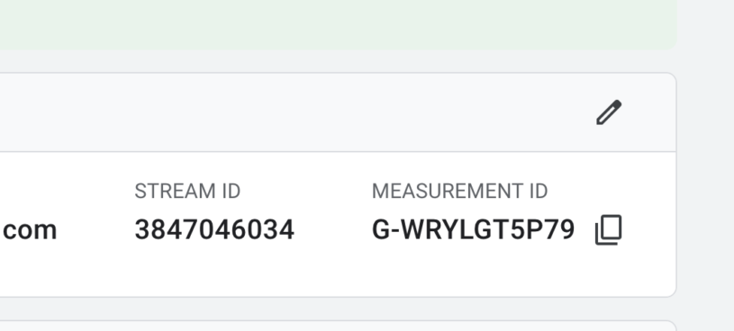 Copy the GA4 Measurement ID